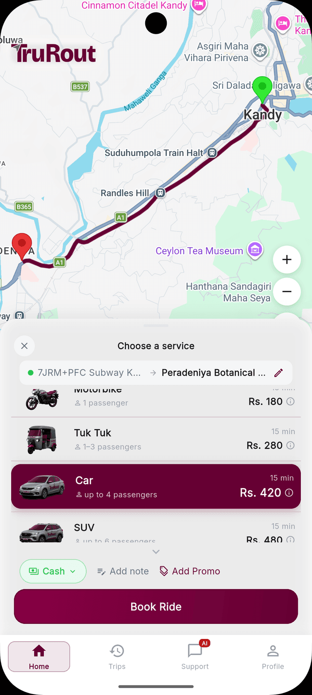 Book a ride